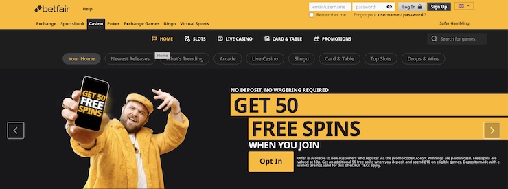 Betfair is one of the best non GamStop casinos in the UK.